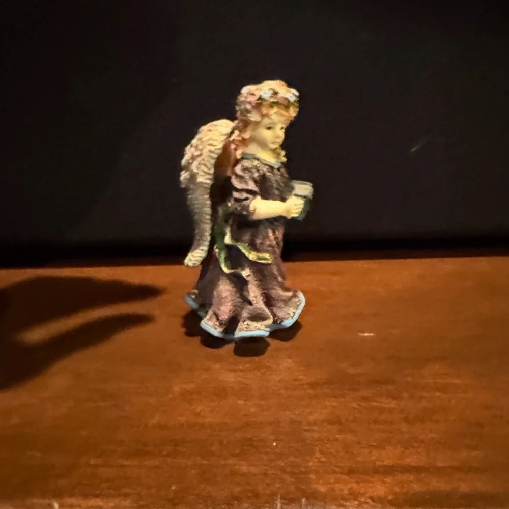 Brown Angel Figurine with Wings